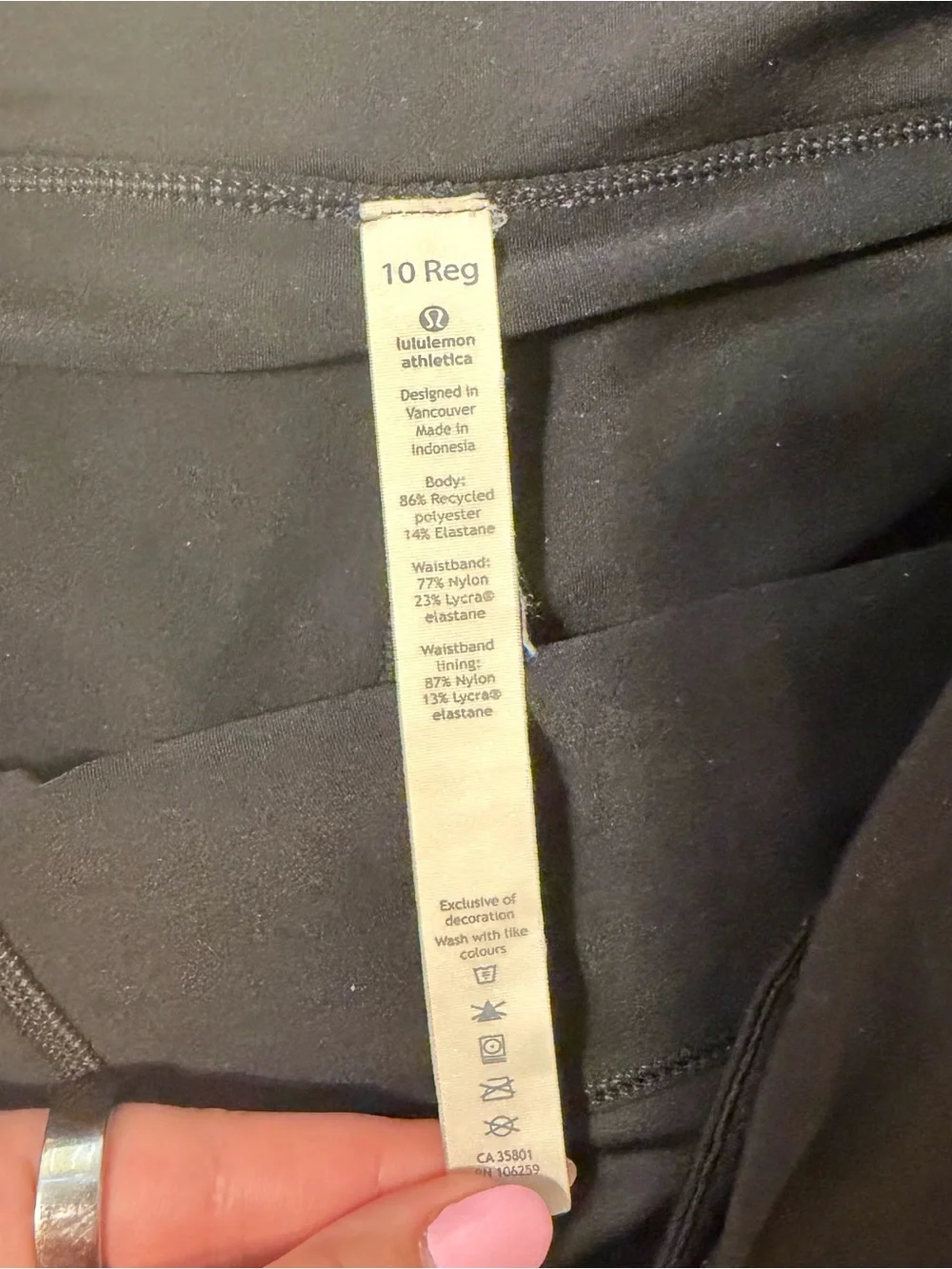 lululemon athletica Black Athletic Skirt